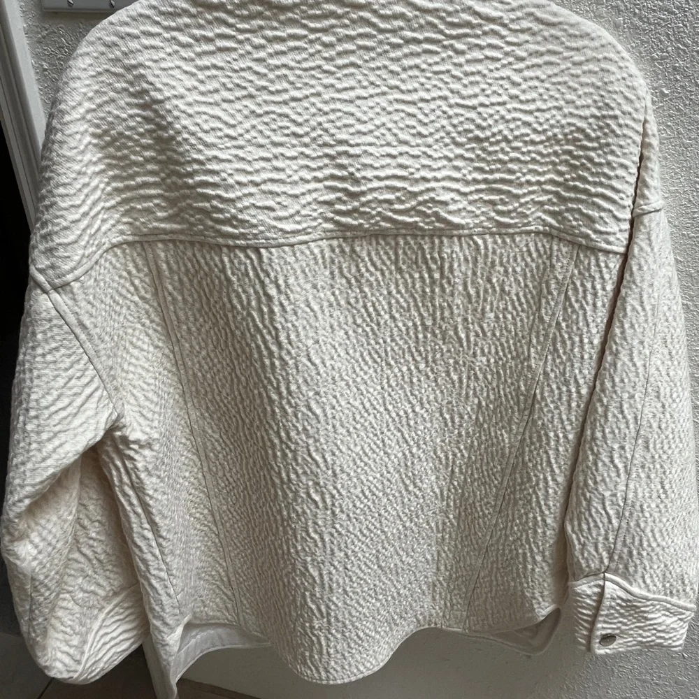 IRO Rosana oversized cream textured jacket size 36 - Picture 5 of 10